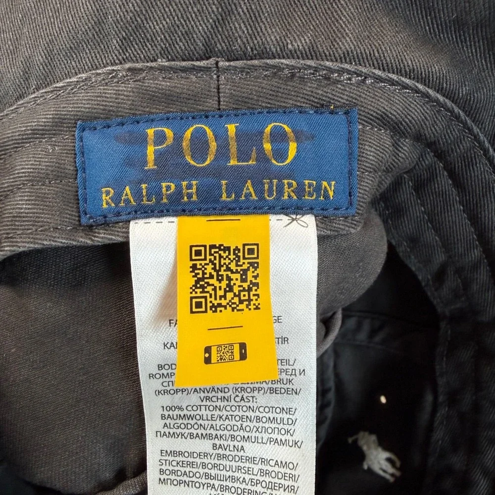 Polo Ralph Lauren Mens Size S/M Bucket Hat Gray All Over Pony Embroidered NWOT